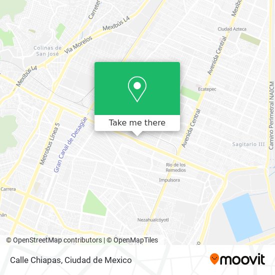 Calle Chiapas map