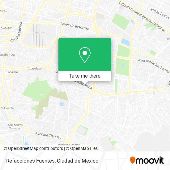 Refacciones Fuentes map