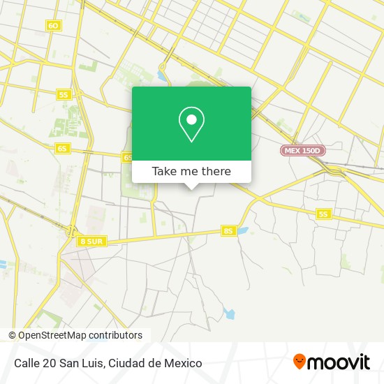 Calle 20 San Luis map