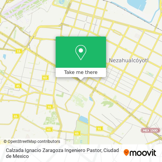 Mapa de Calzada Ignacio Zaragoza Ingeniero Pastor