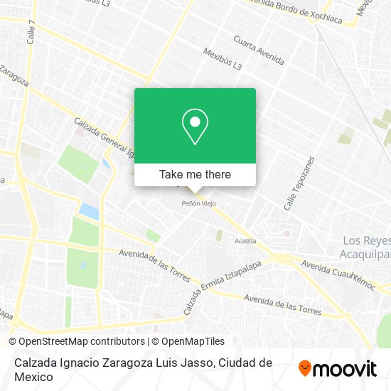 Calzada Ignacio Zaragoza Luis Jasso map
