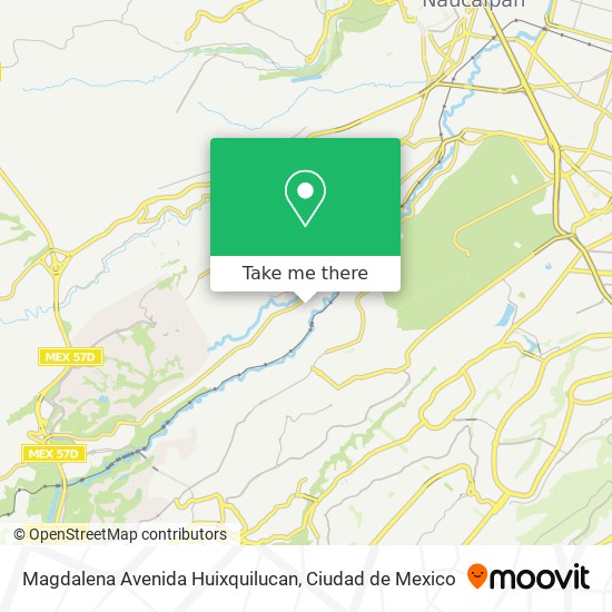 Mapa de Magdalena Avenida Huixquilucan