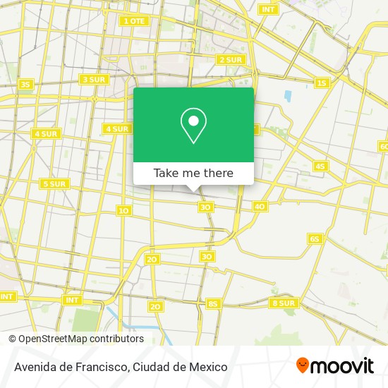 Avenida de Francisco map