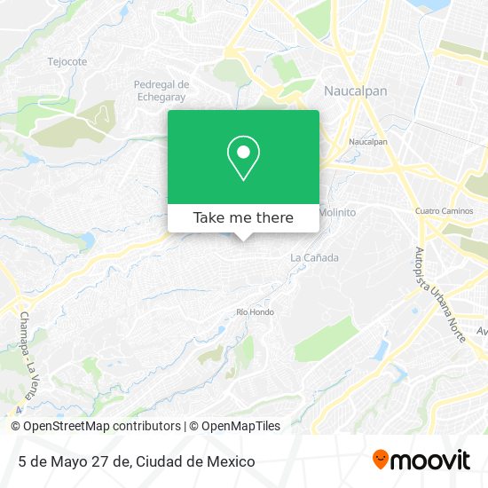 Mapa de 5 de Mayo 27 de