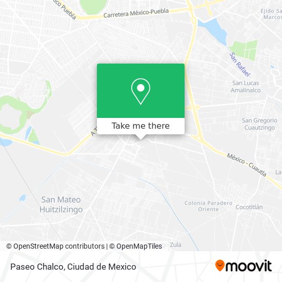 Paseo Chalco map