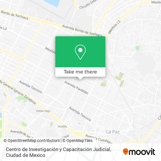 Centro de Investigación y Capacitación Judicial map