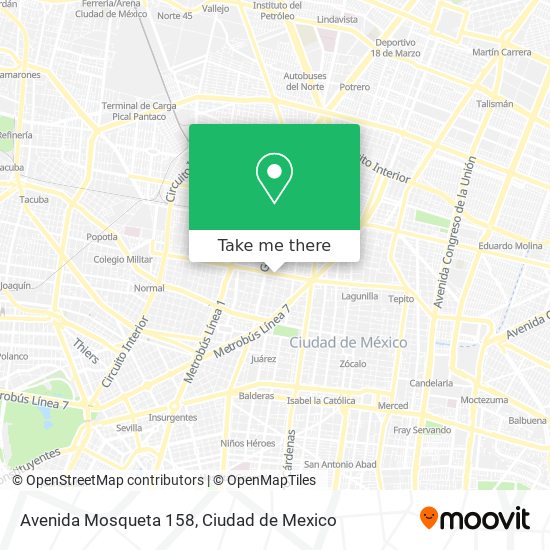 Avenida Mosqueta 158 map