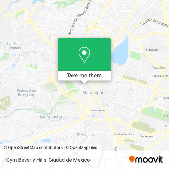 Gym Beverly Hills map