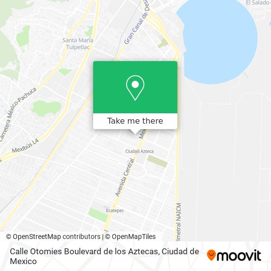 Calle Otomies Boulevard de los Aztecas map