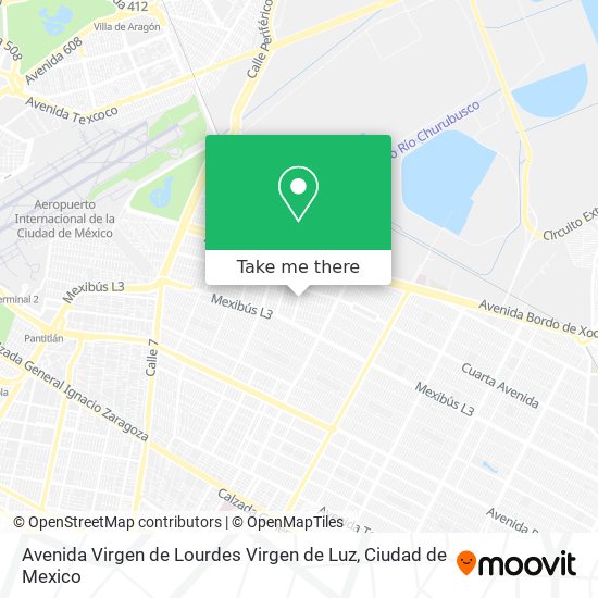 Avenida Virgen de Lourdes Virgen de Luz map