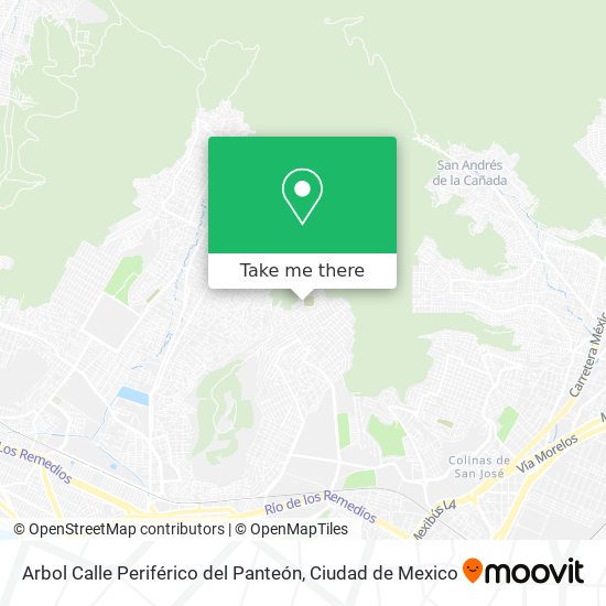 Arbol Calle Periférico del Panteón map