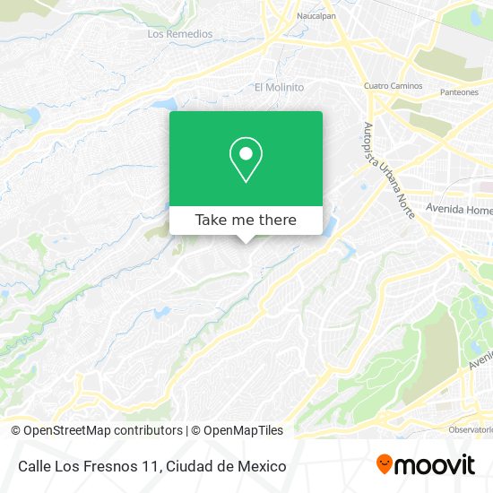 Calle Los Fresnos 11 map