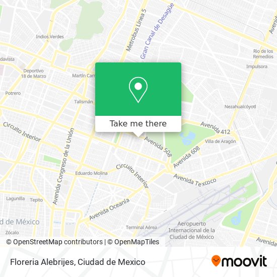 Floreria Alebrijes map