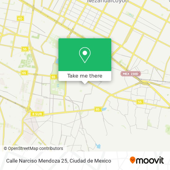 Mapa de Calle Narciso Mendoza 25