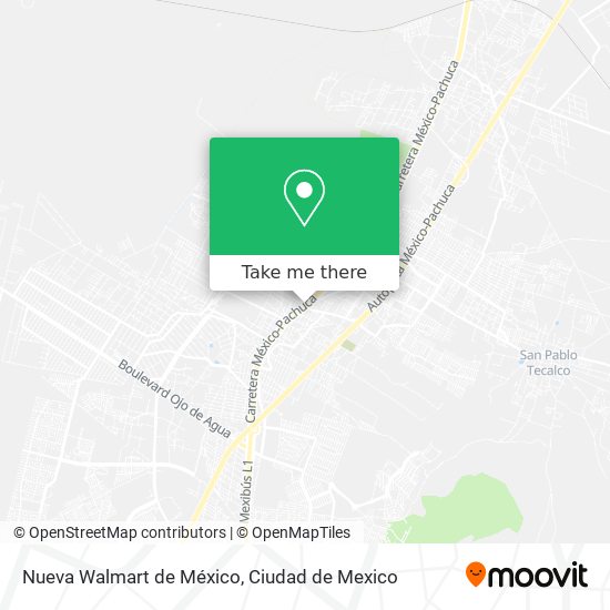 Mapa de Nueva Walmart de México
