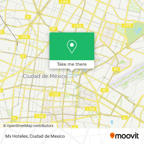 Mx Hoteles map