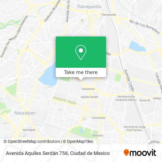 Mapa de Avenida Aquiles Serdán 756
