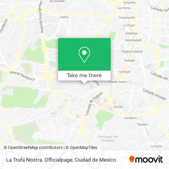 La Trufa Nostra. Officialpage map