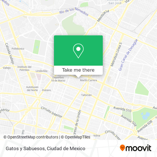 Gatos y Sabuesos map