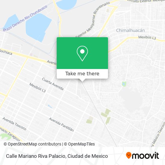 Calle Mariano Riva Palacio map