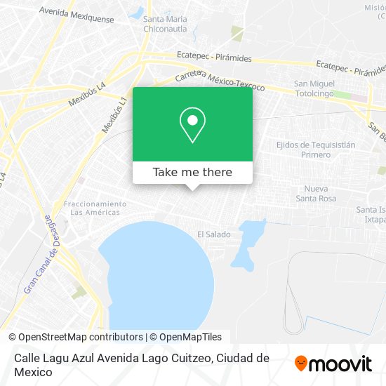 Calle Lagu Azul Avenida Lago Cuitzeo map