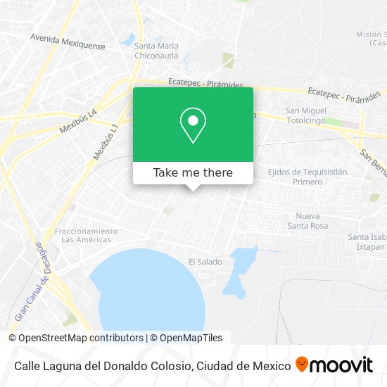 Calle Laguna del Donaldo Colosio map