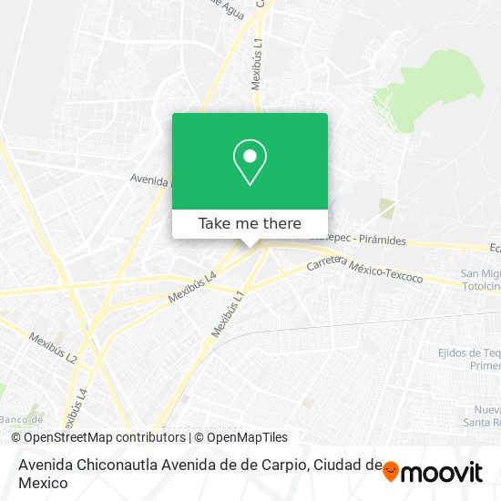 Avenida Chiconautla Avenida de de Carpio map