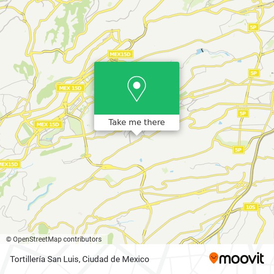 Mapa de Tortillería San Luis