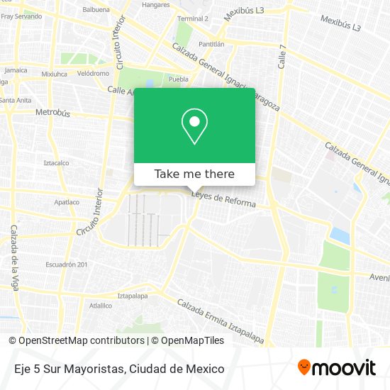 Eje 5 Sur Mayoristas map