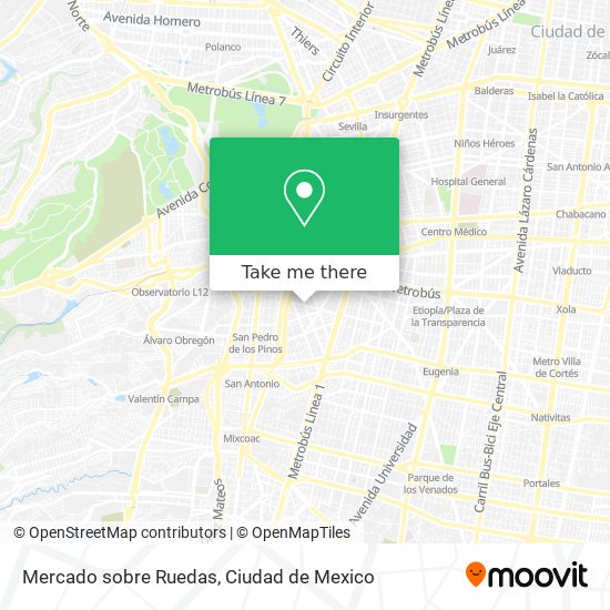 Mercado sobre Ruedas map