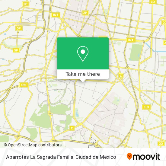 Mapa de Abarrotes La Sagrada Familia