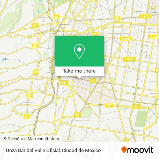 Mapa de Onza Bar del Valle Oficial