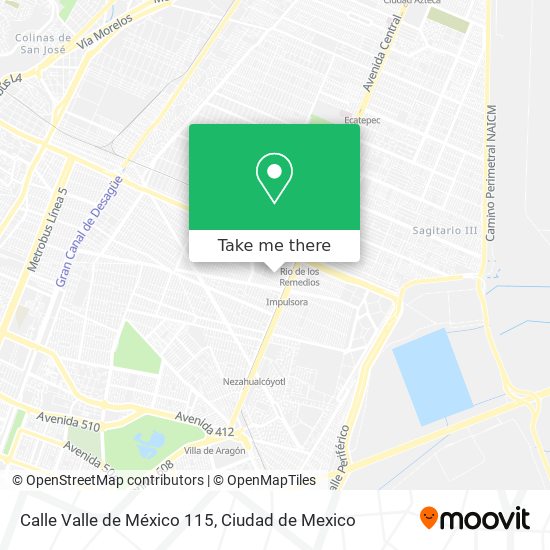 Calle Valle de México 115 map