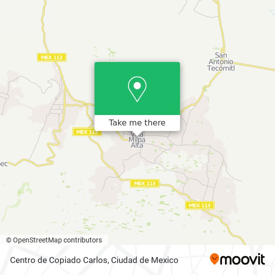 Mapa de Centro de Copiado Carlos