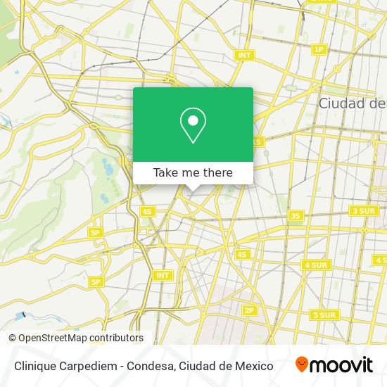 Clinique Carpediem - Condesa map