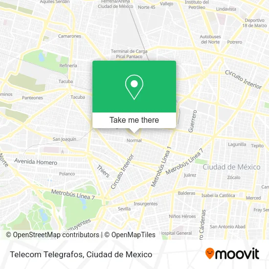 Mapa de Telecom Telegrafos