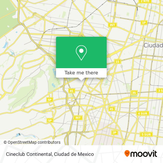 Cineclub Continental map