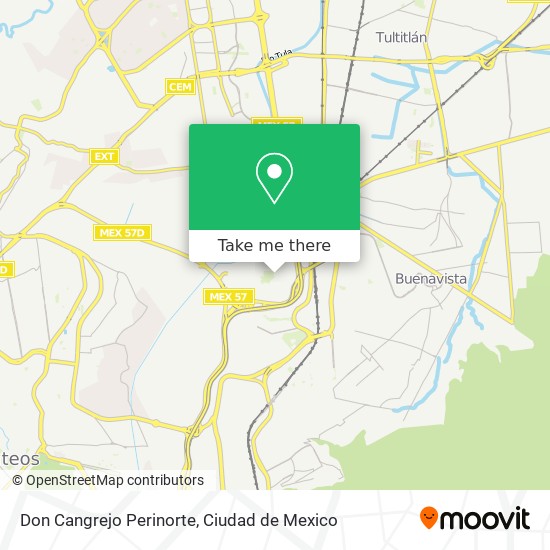 Don Cangrejo Perinorte map