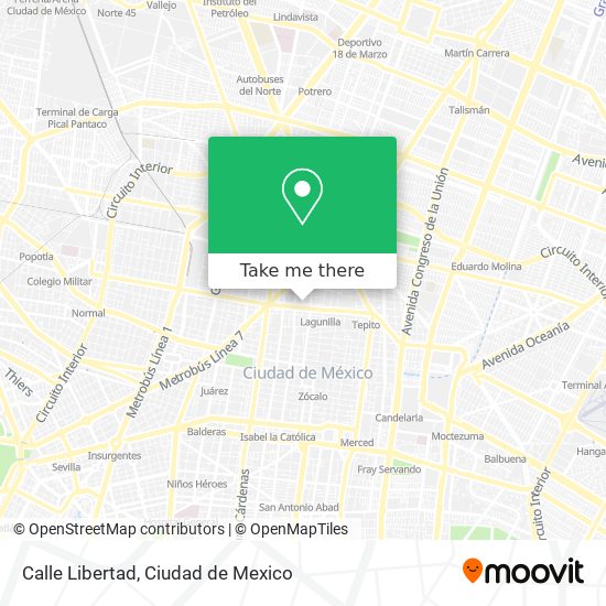 Calle Libertad map