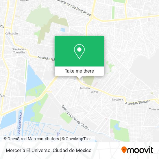 Mapa de Mercería El Universo