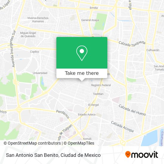San Antonio San Benito map