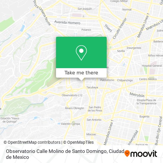 Observatorio Calle Molino de Santo Domingo map