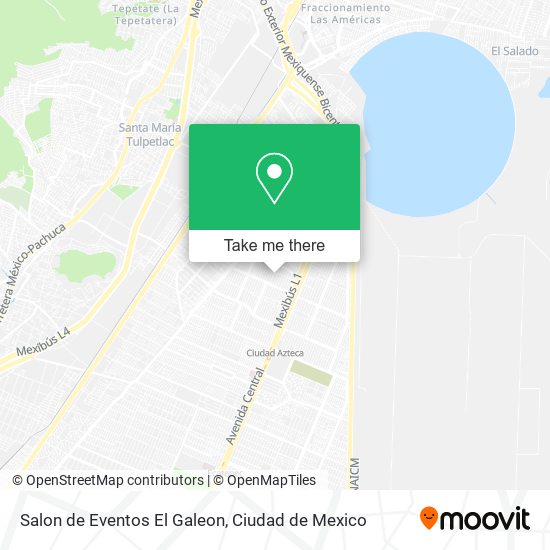 Mapa de Salon de Eventos El Galeon