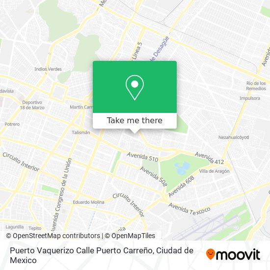 Puerto Vaquerizo Calle Puerto Carreño map