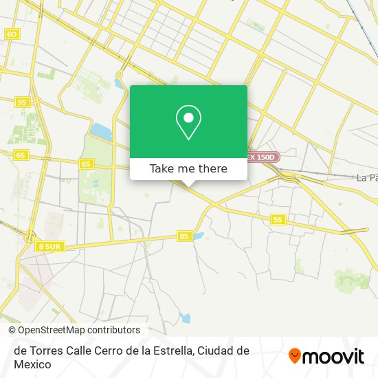 de Torres Calle Cerro de la Estrella map