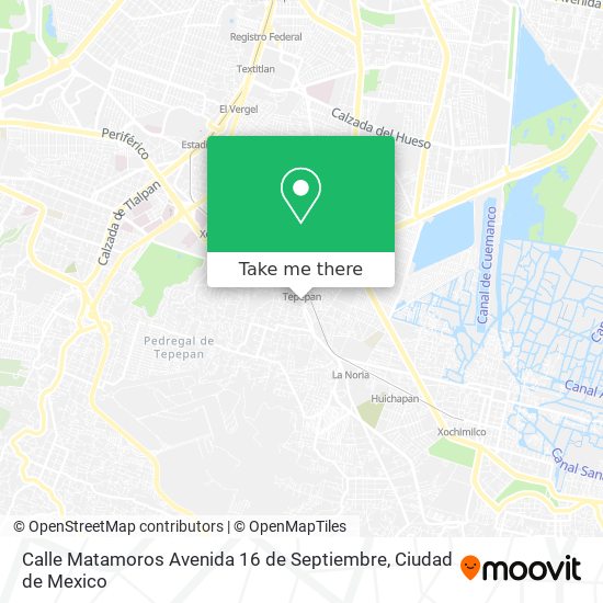 Calle Matamoros Avenida 16 de Septiembre map