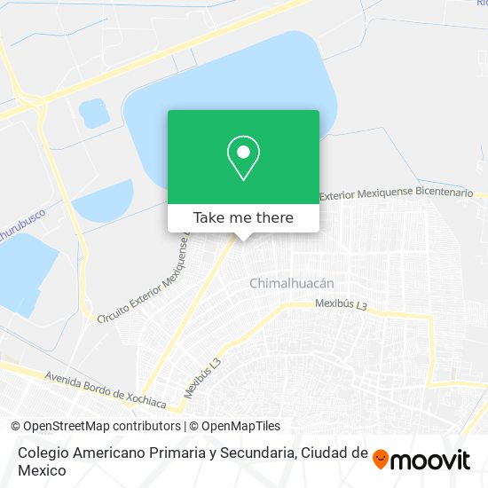 Colegio Americano Primaria y Secundaria map