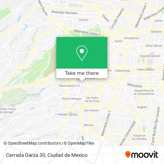 Cerrada Garza 30 map