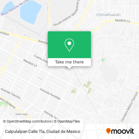 Mapa de Calpulalpan Calle Tla