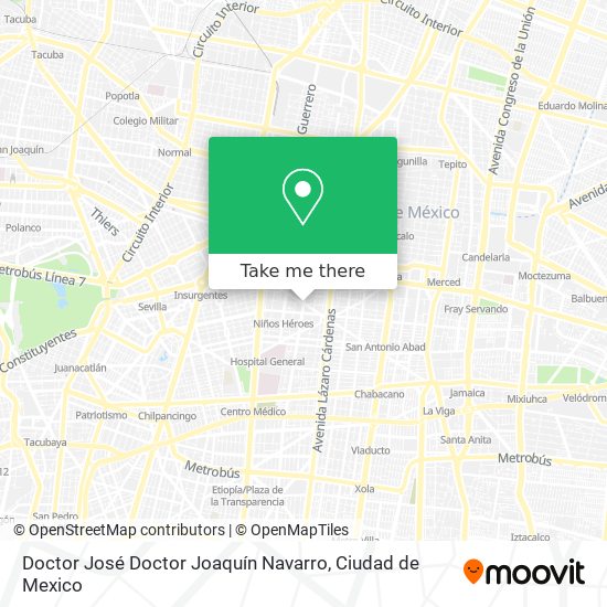 Doctor José Doctor Joaquín Navarro map
